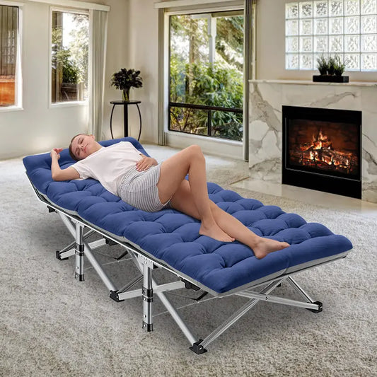 โจ Foldable Camping Bed with Mattress โจ