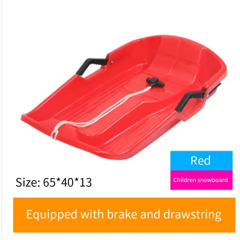 Solid Snow Sled – Durable Snow Speeder with Pull Rope